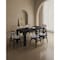 Manhattan Comfort Rectangle Dining Set of 7 W/ Colbert Chairs, 70.86 in L, American Solid Ash Wood, Black and Grey 6-DT02DCCA02-GY - alternate 1